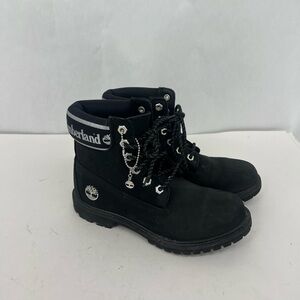 Timberland Black Silver Boots